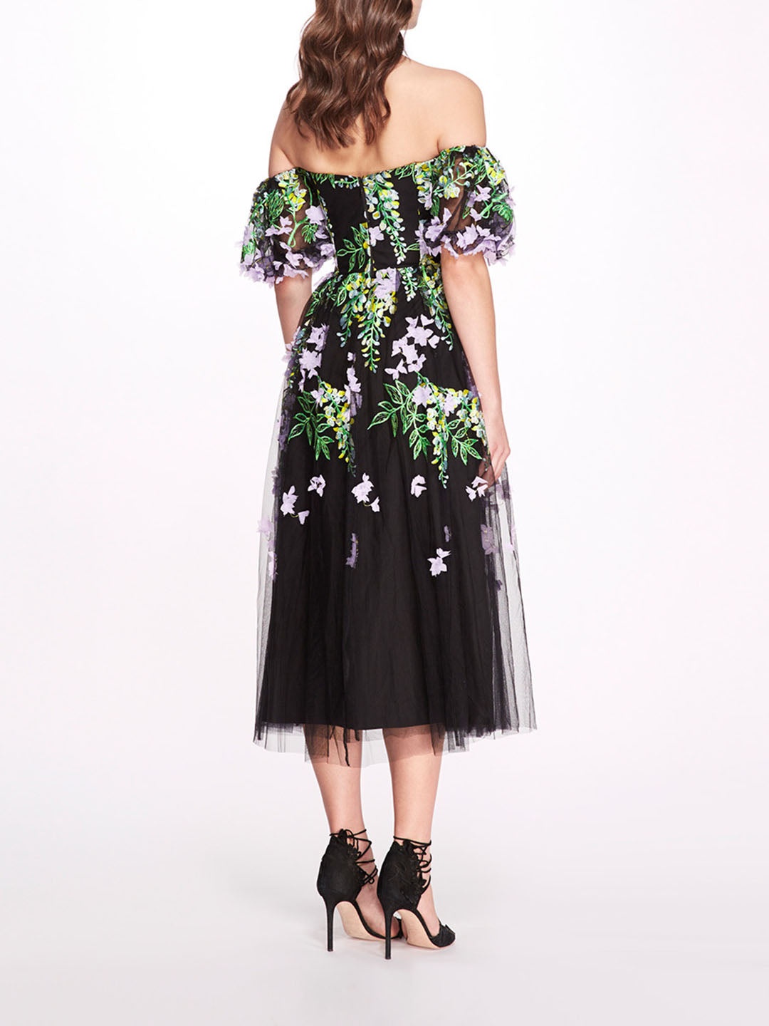 EMBROIDERED WISTERIA DRESS - 2
