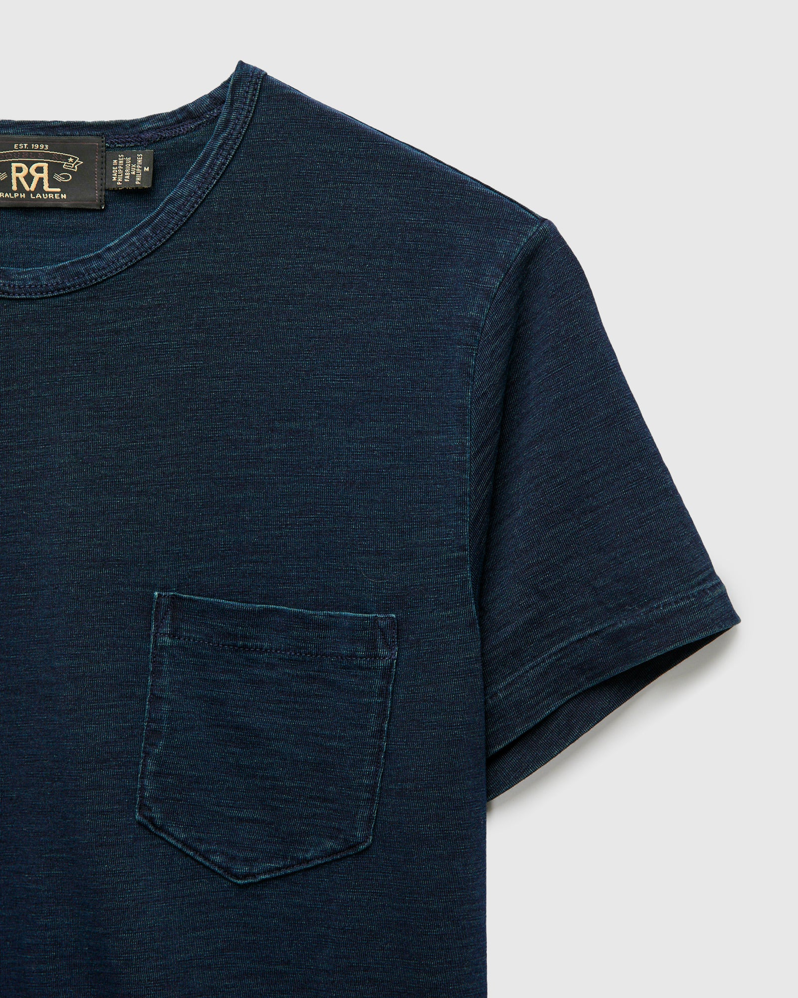 Slub Jersey Pocket T-Shirt in Indigo - 3