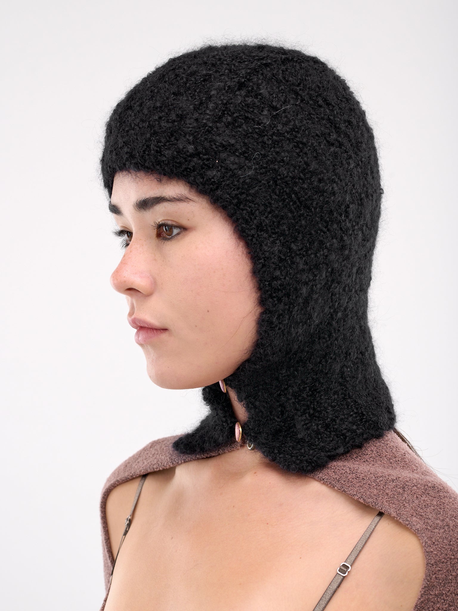 Furry Cut-Out Beanie - 2