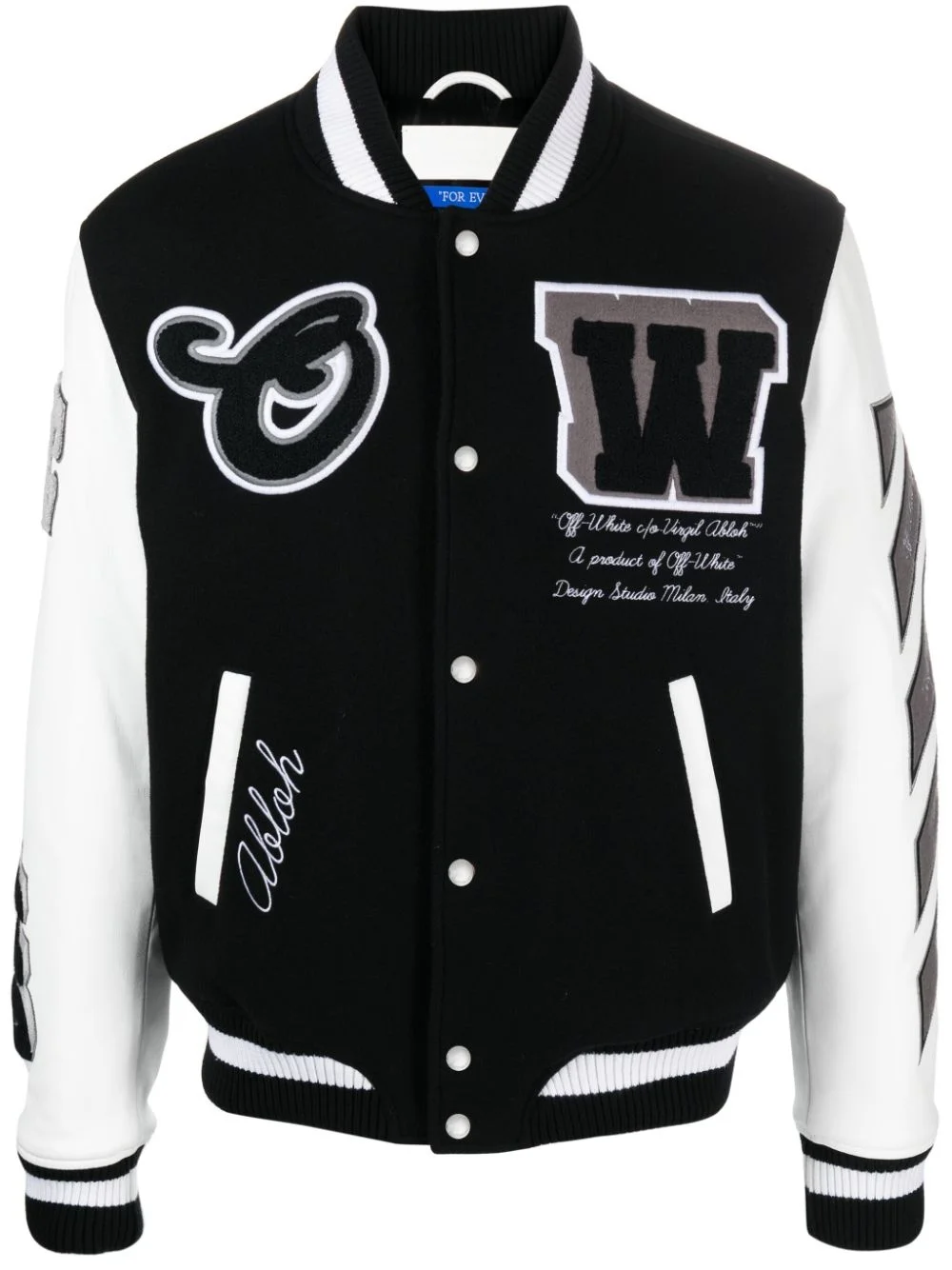 Lea appliqué varsity jacket - 1