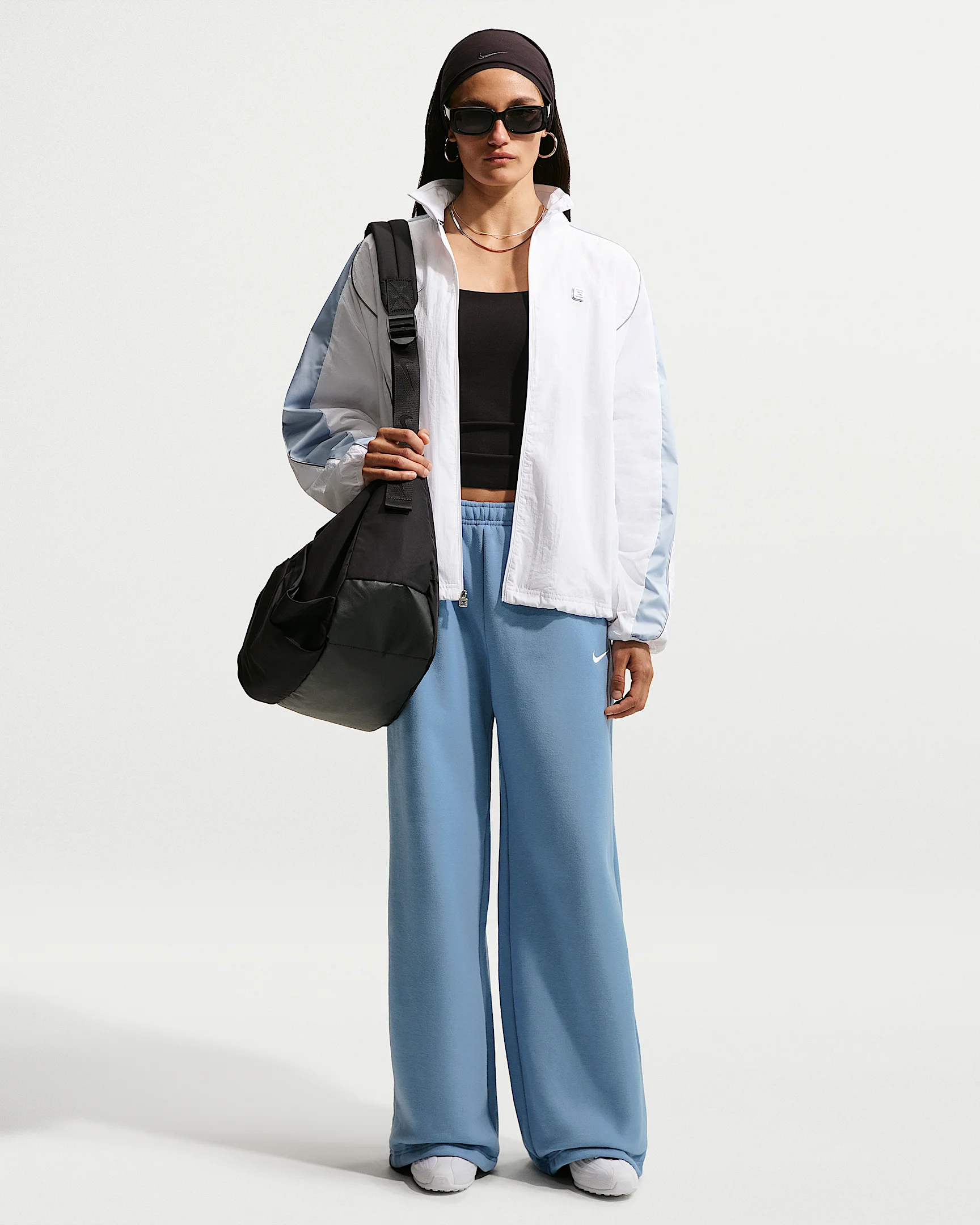 Nike Studio Fleece Medium Weight Women's Mid-Rise Wide-Leg Pants - 1