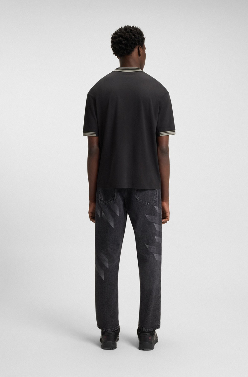 HUGO X RB POLO SHIRT WITH TIPPING AND LOGOS 5