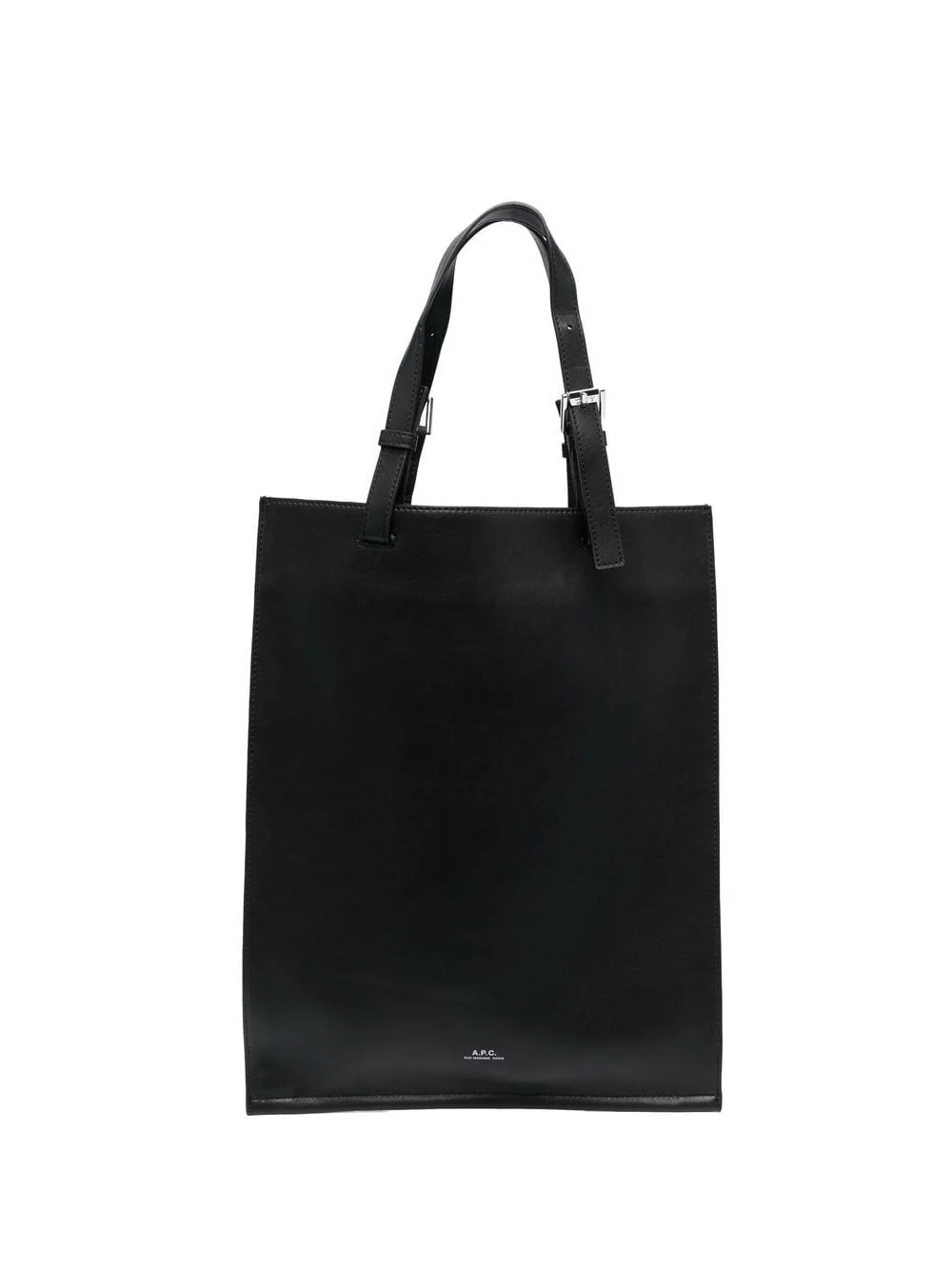 logo-print buckled tote bag - 1
