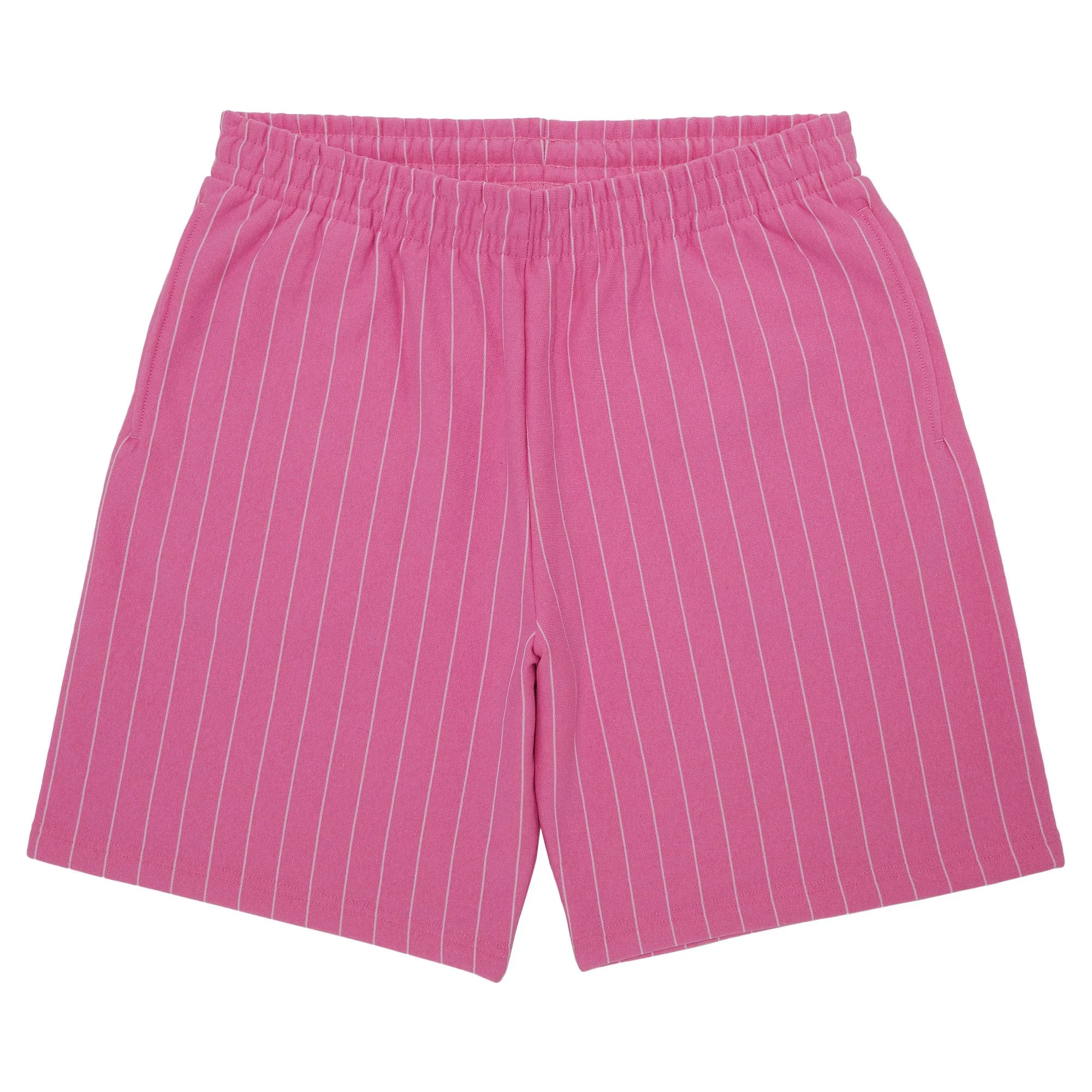 Supreme Pinstripe Sweatshort 'Pink' - 1