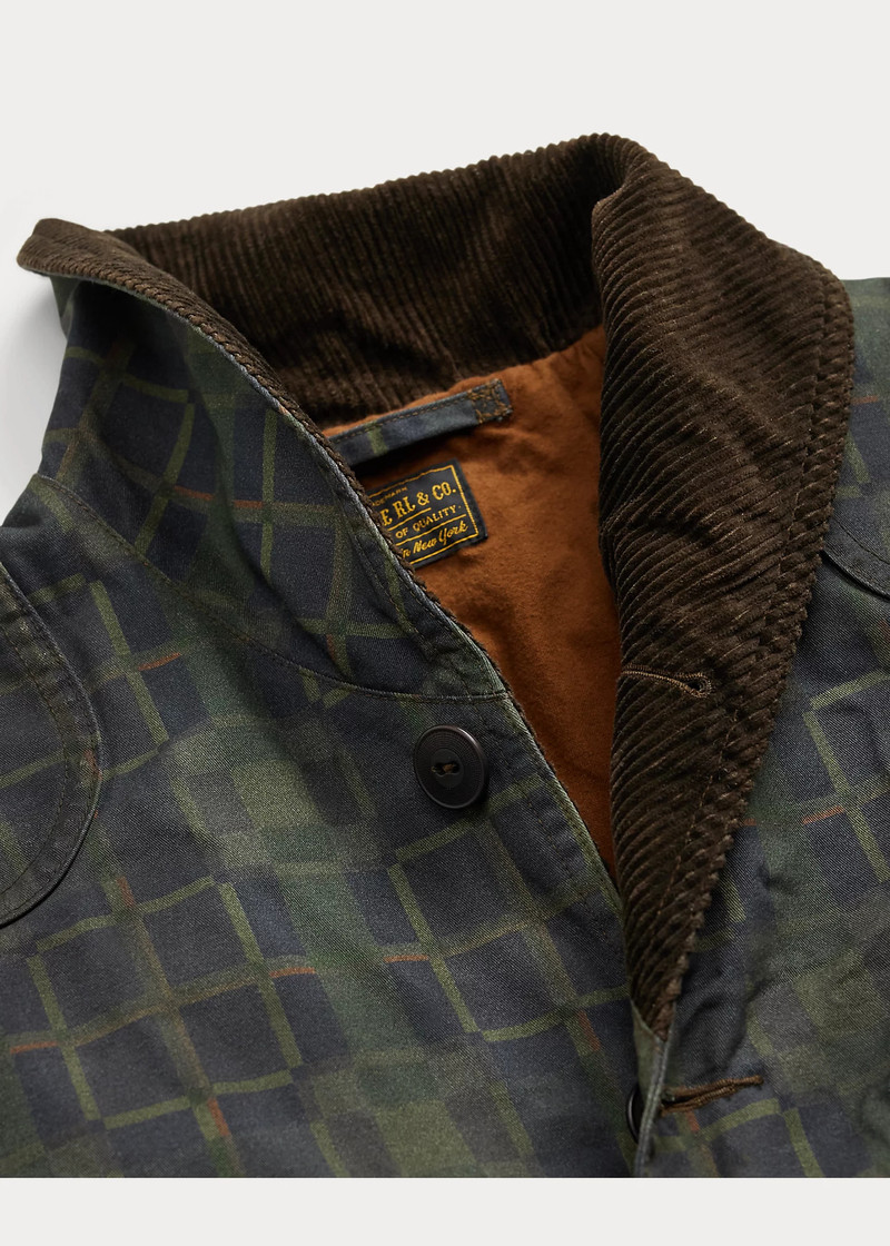 Check-Print Oilcloth Jacket 3