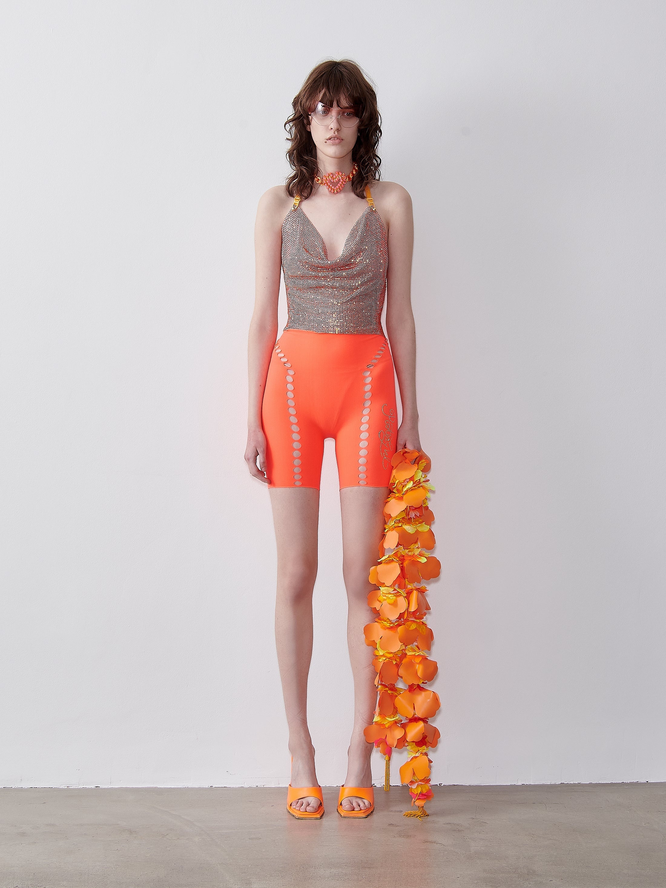 RHINESTONED BAMBI TOP APEROL SPRITZ - 2