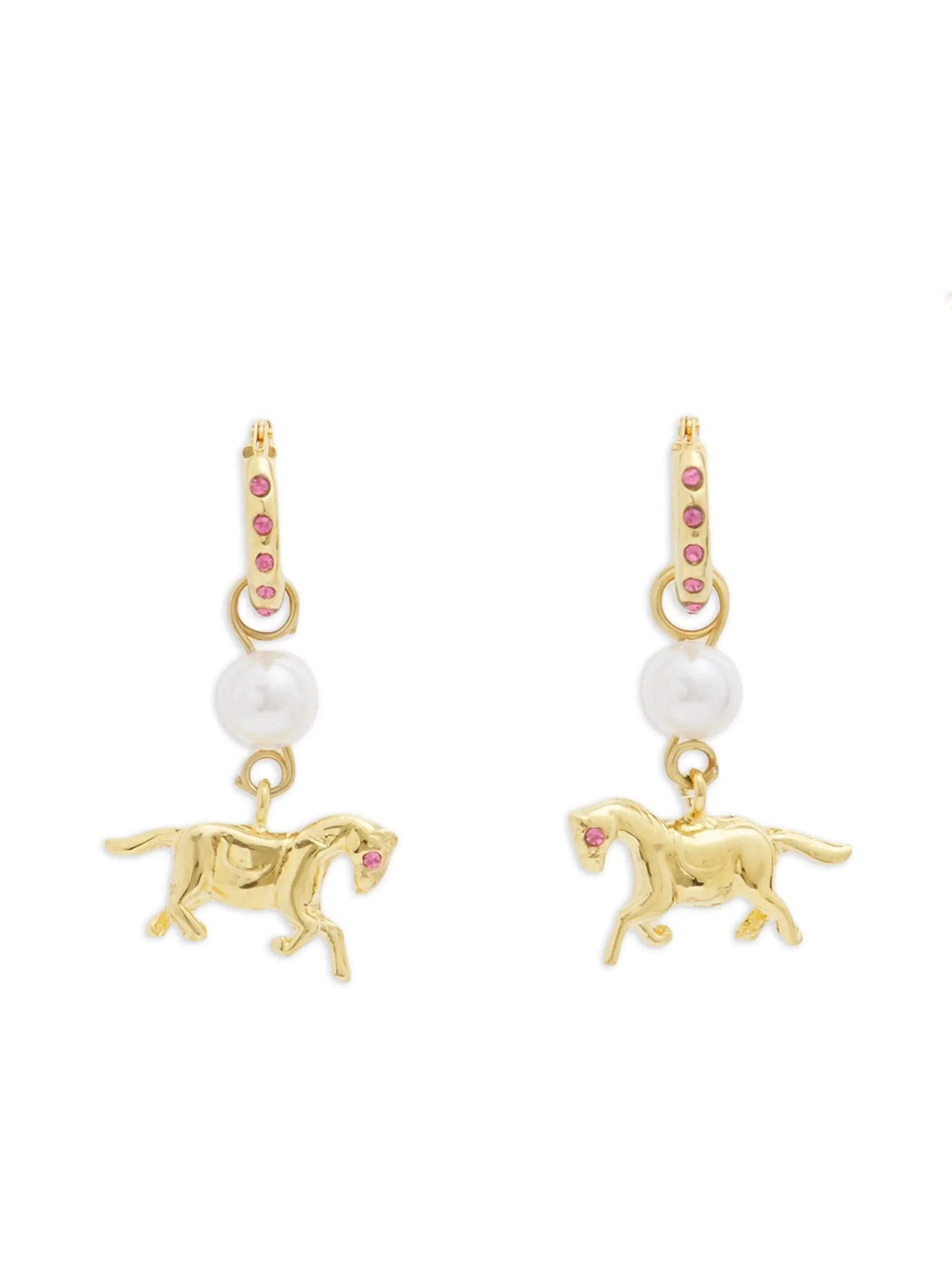 horse-pendant earrings - 1