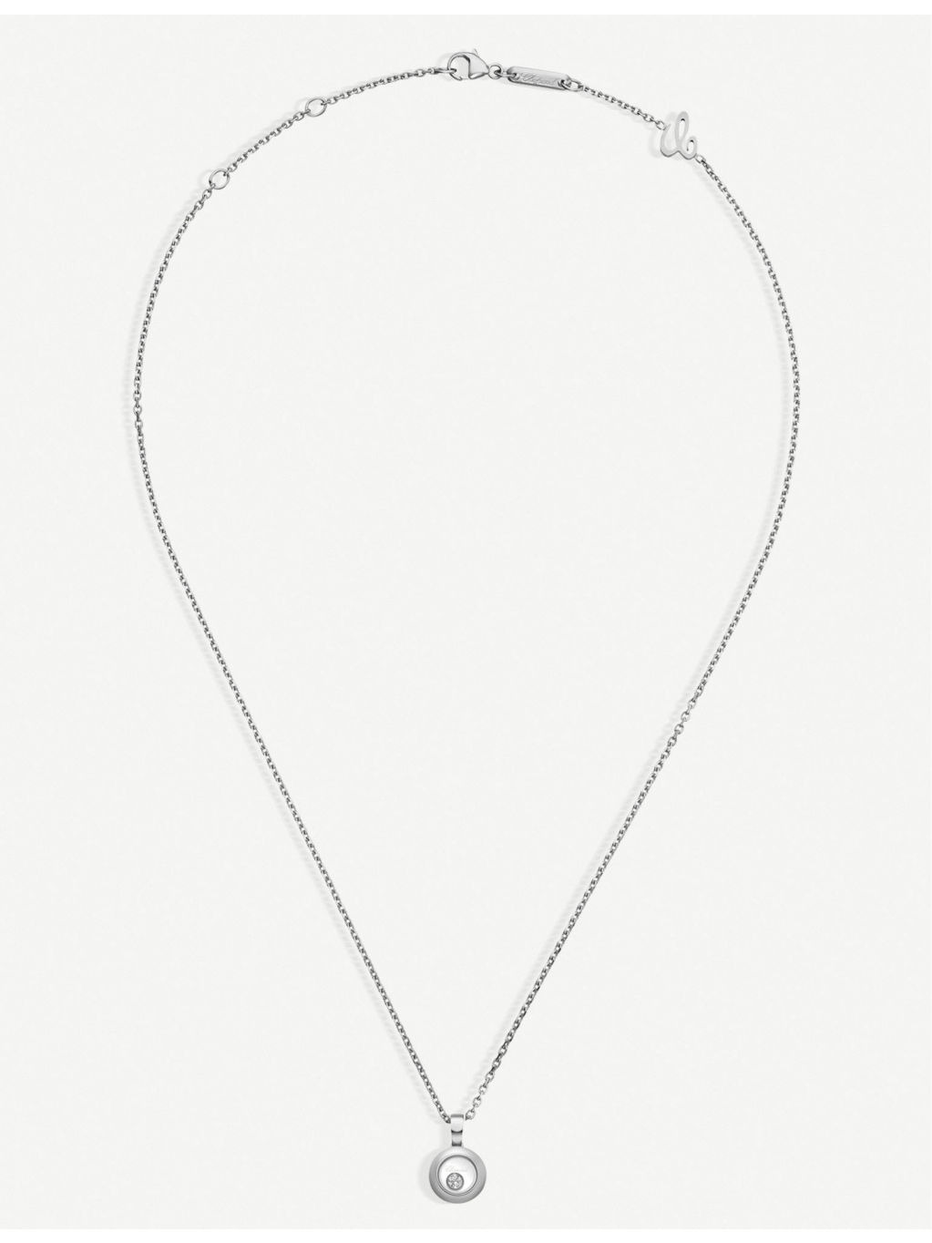 Happy Diamonds Icons 18ct white-gold and diamond pendant - 5