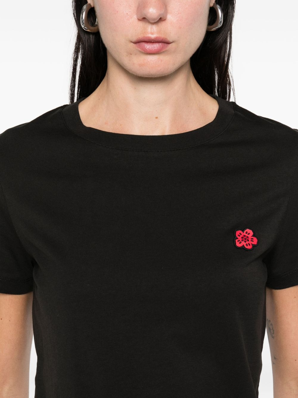 'Boke Flower' embroidered T-shirt - 5