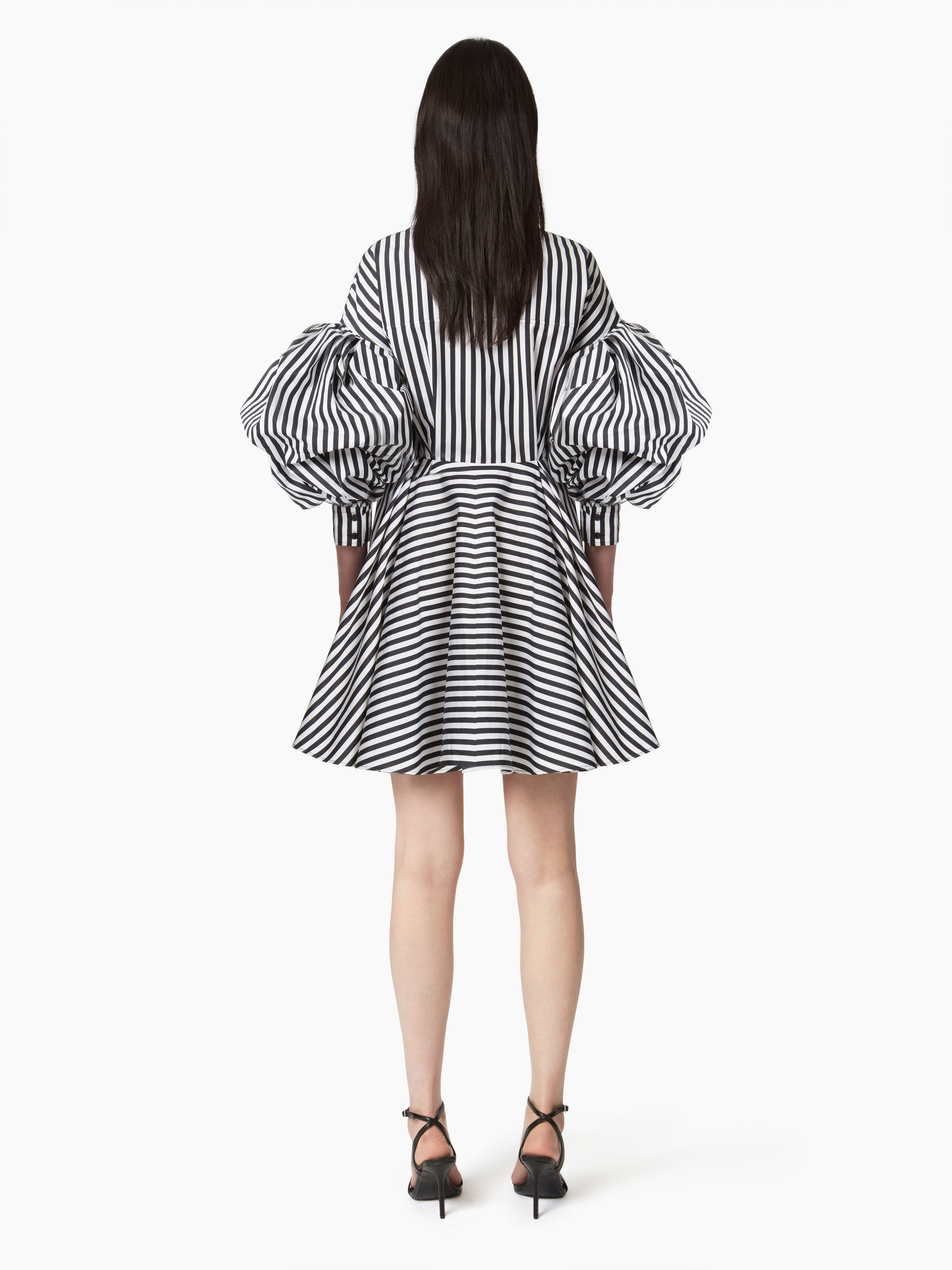 MIDI DRESS WITH COCOON SLEEVES - 4