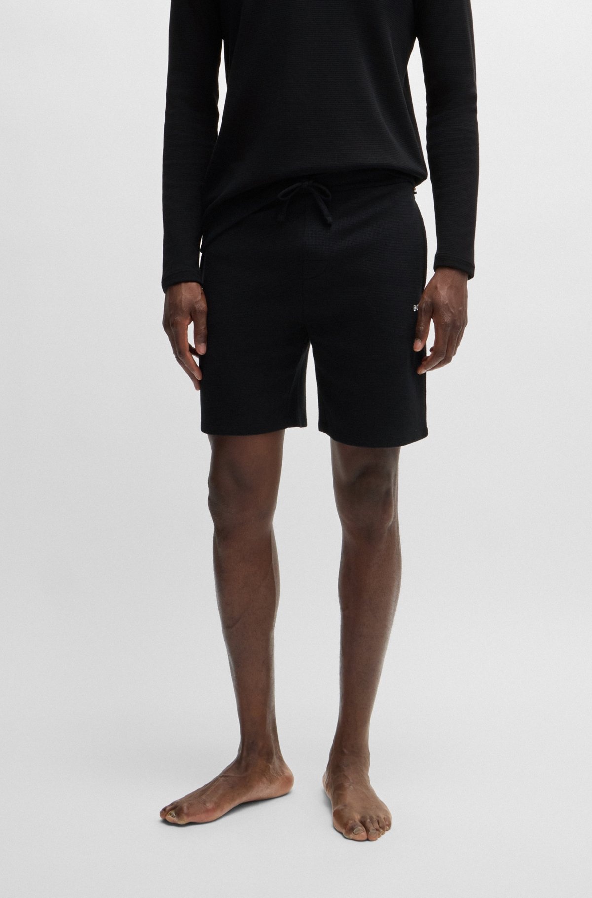 PAJAMA SHORTS WITH EMBROIDERED LOGO - 2