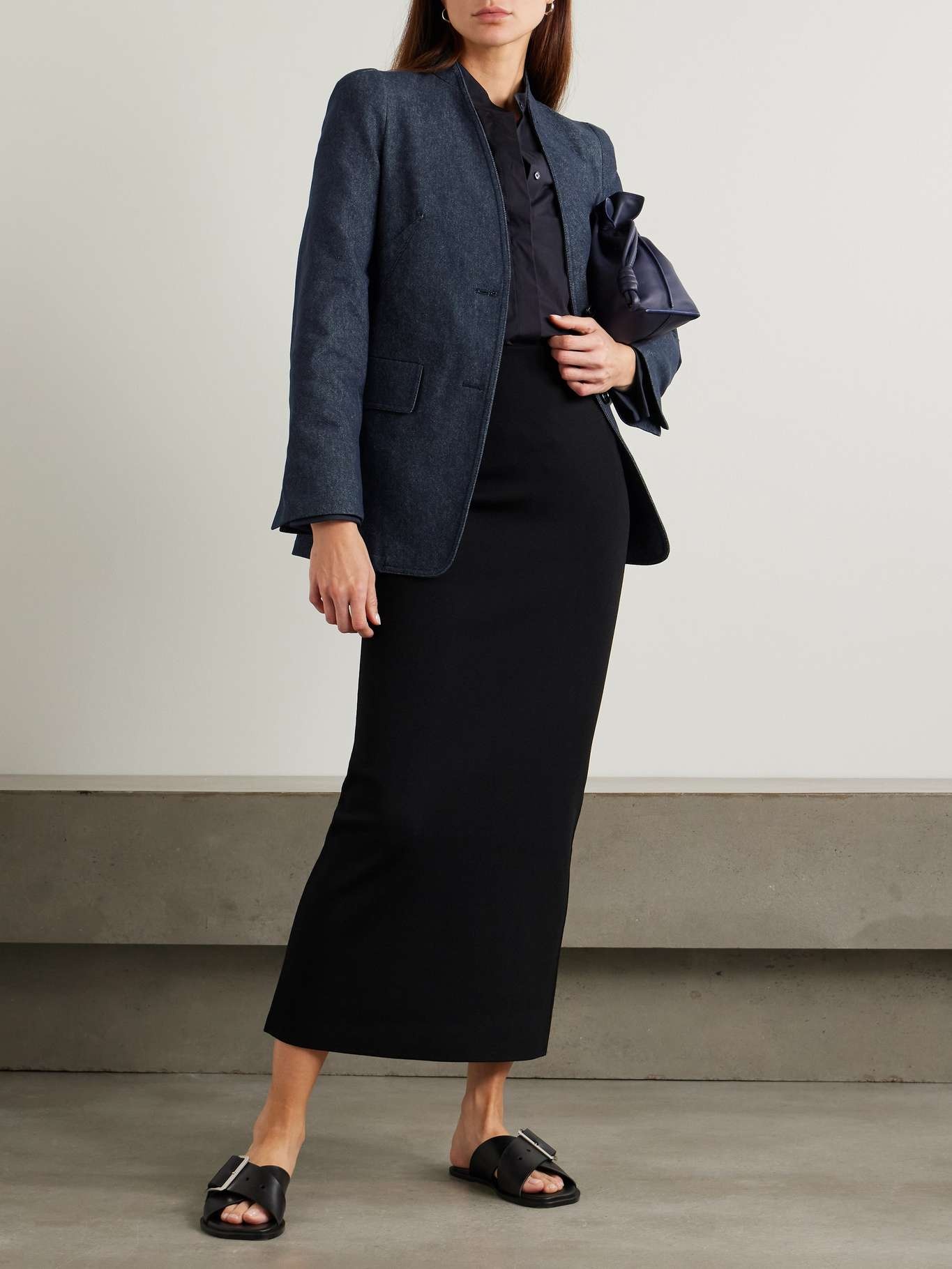 25SS new/Max Mara ベアトリスデニムブレザー Blazer Navy Max Mara Beatrice denim blazer Navy | netaporter | REVERSIBLE
