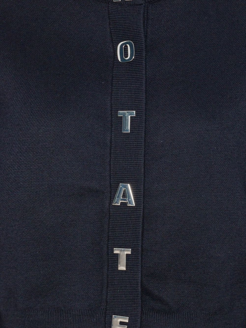 letter firm knit cardigan 5