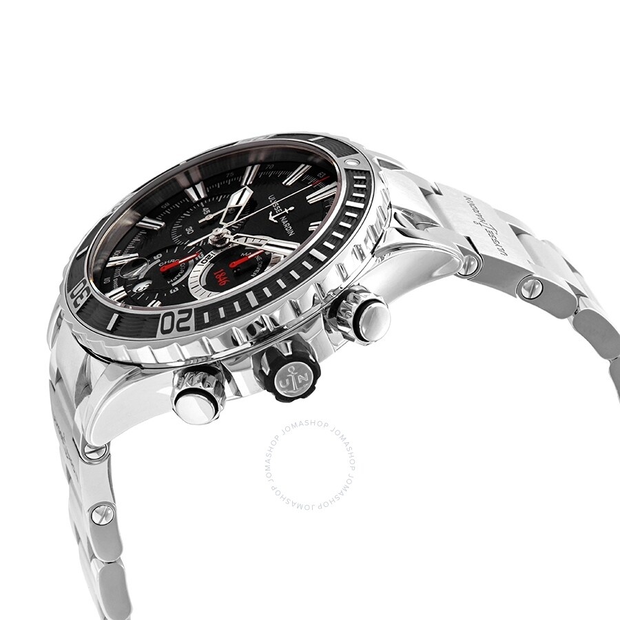 Ulysse Nardin Diver Chronograph Automatic Black Dial Men's Watch 1503-151-7M/92 - 2