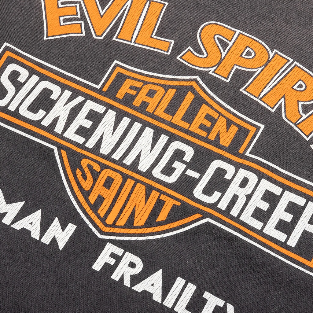SAINT M×××××× EVIL SPILIT L/S TEE - BLACK | feature | REVERSIBLE