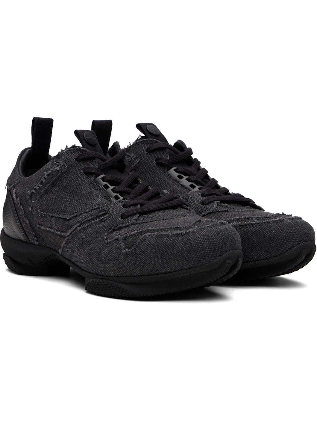 Black Ostro Canvas Sneakers - 4