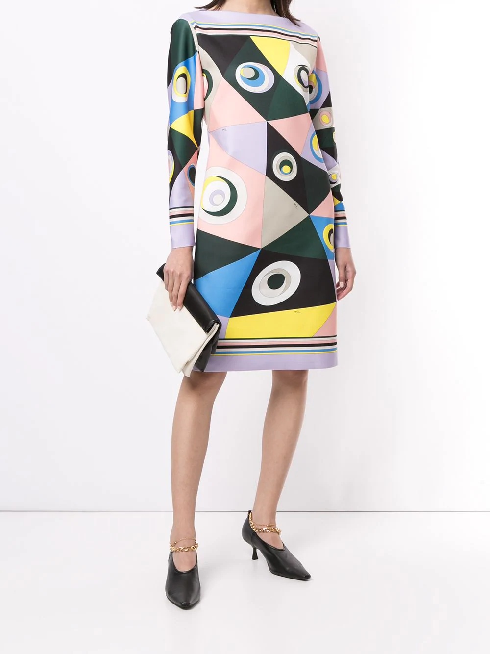 Occhi print shift dress - 2