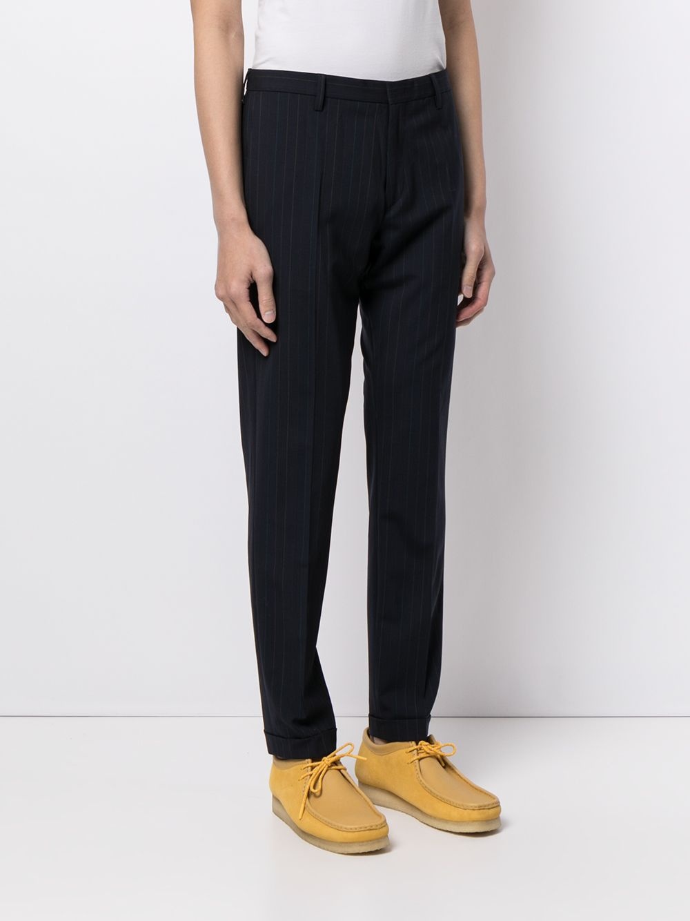 pinstripe tailored trousers - 3