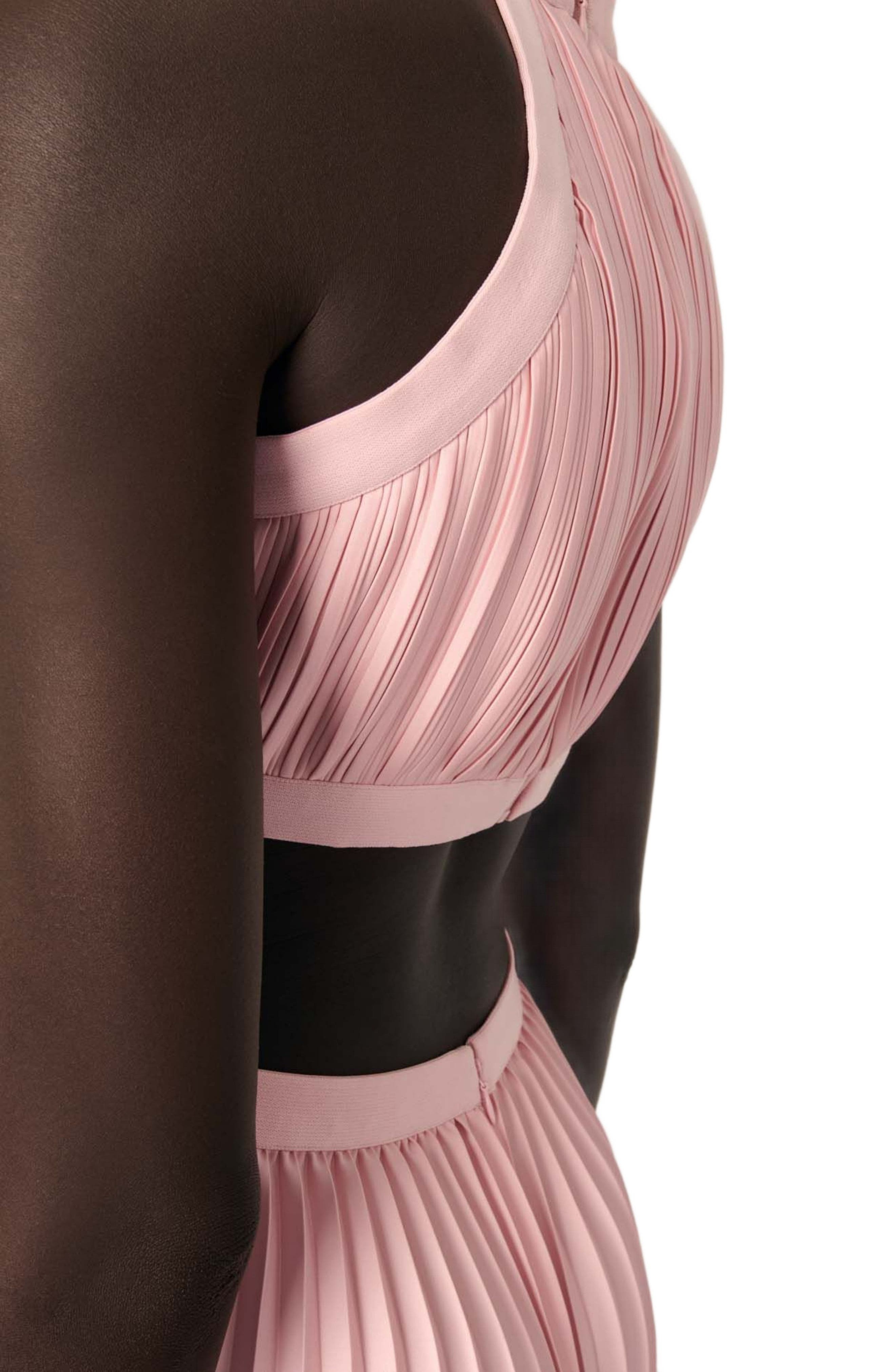maje Pleated maxi dress in Pink at Nordstrom - 6