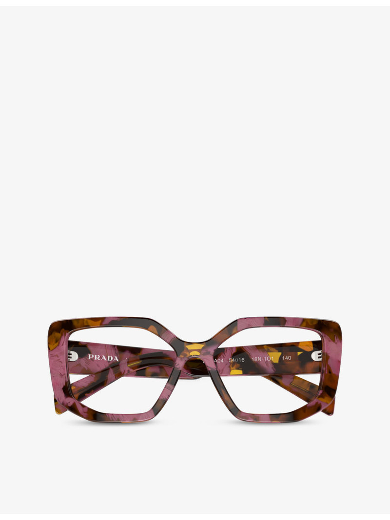 PR A04V irregular-frame tortoiseshell acetate optical glasses 5