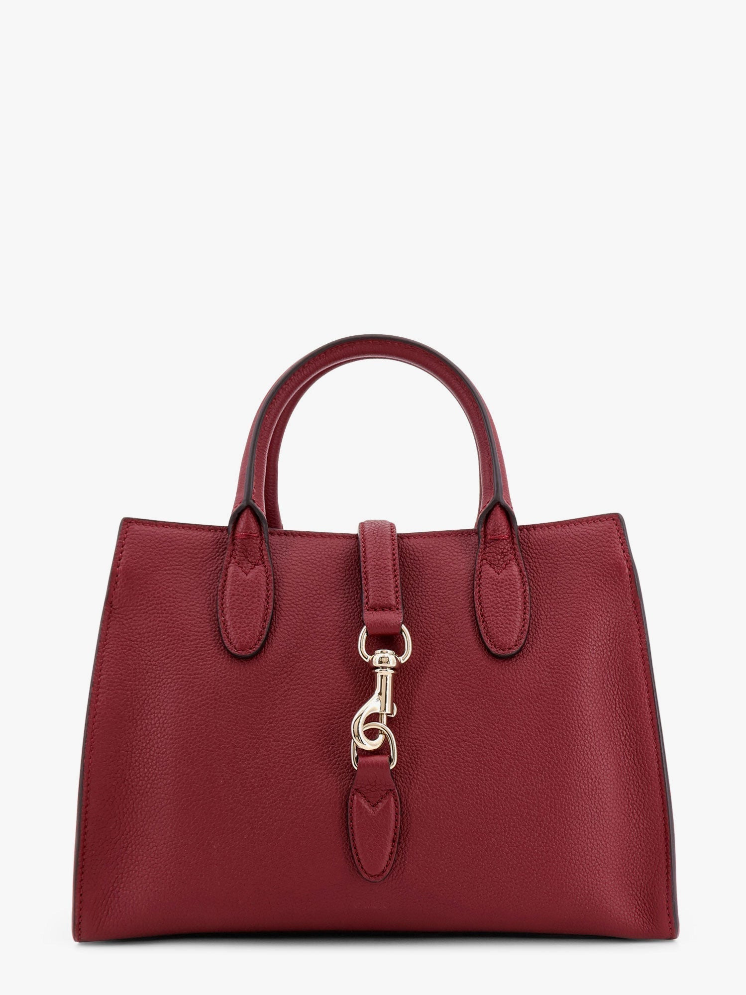 Gucci Leather Handbag With Metal Detail - 1