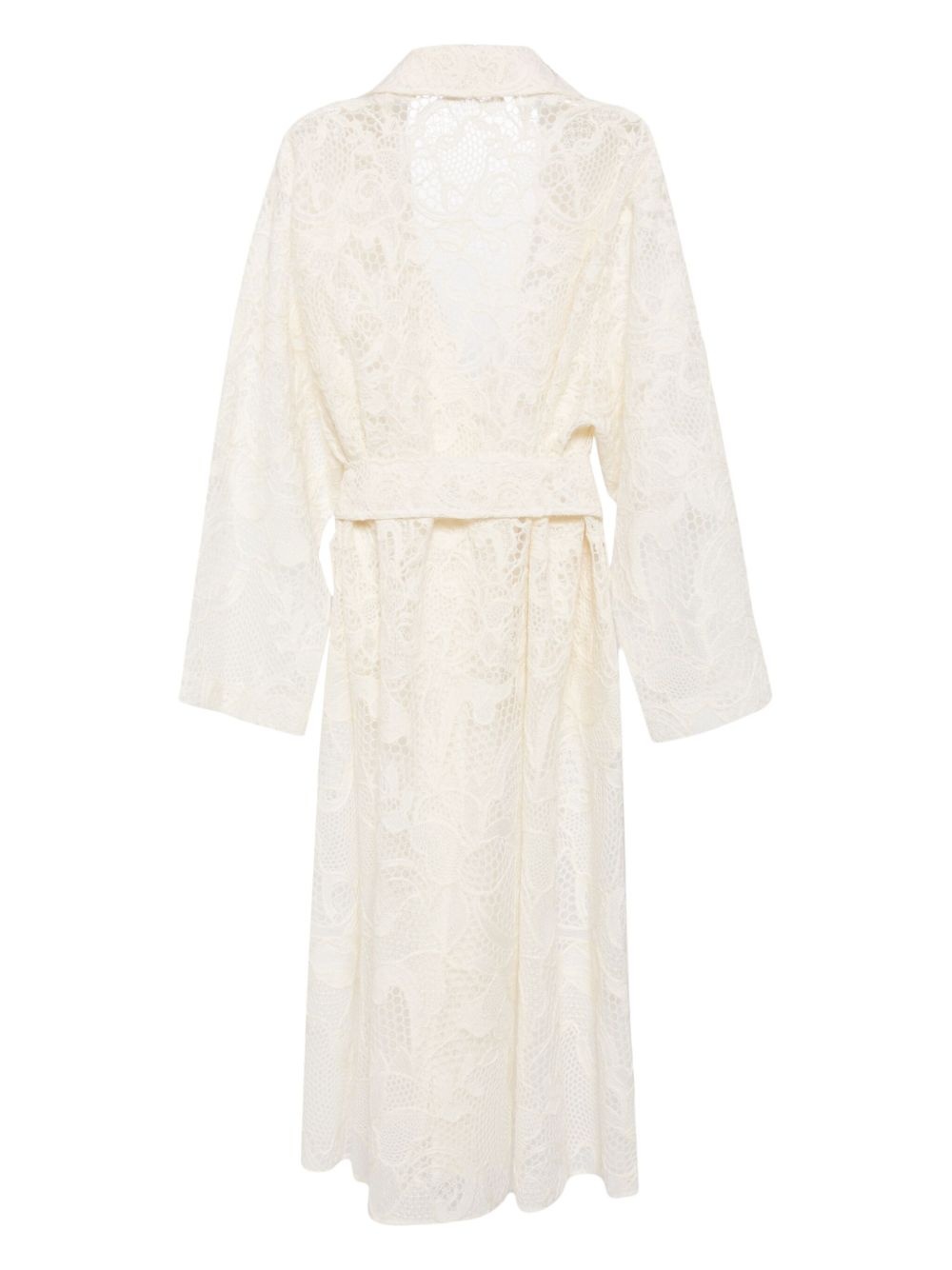 embroidered tulle coat - 2