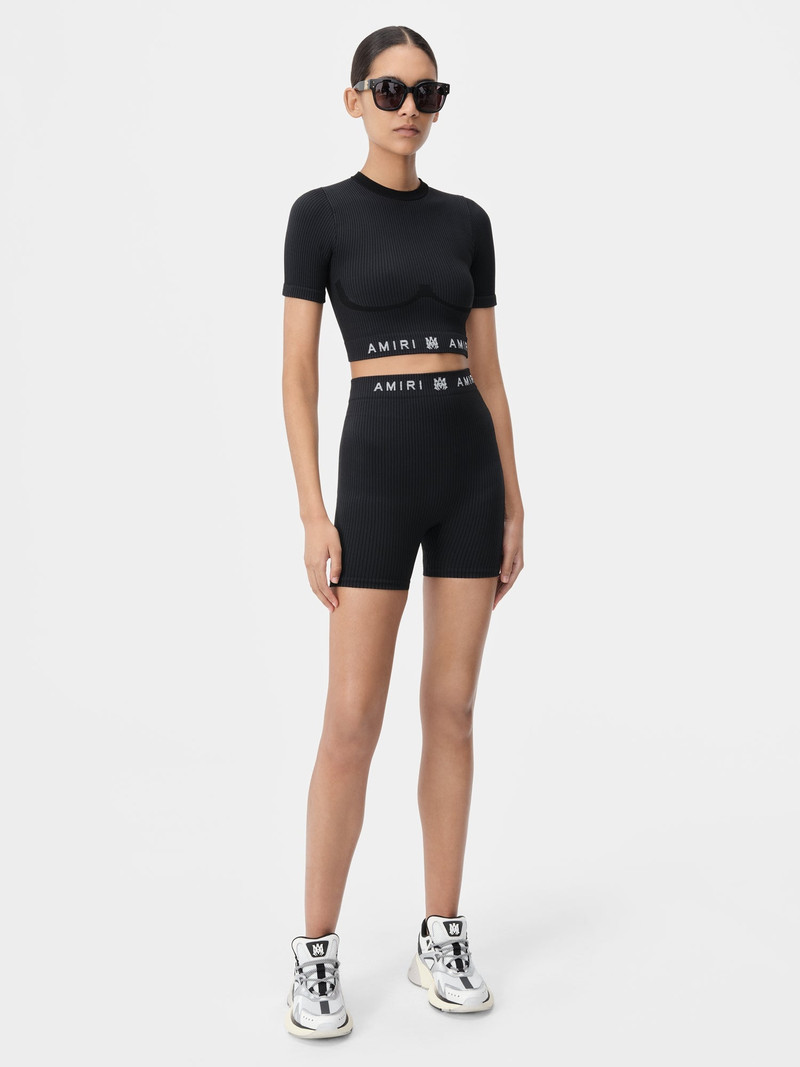 AMIRI WOMEN'S MA RIBBED SEAMLESS SHORT outlook