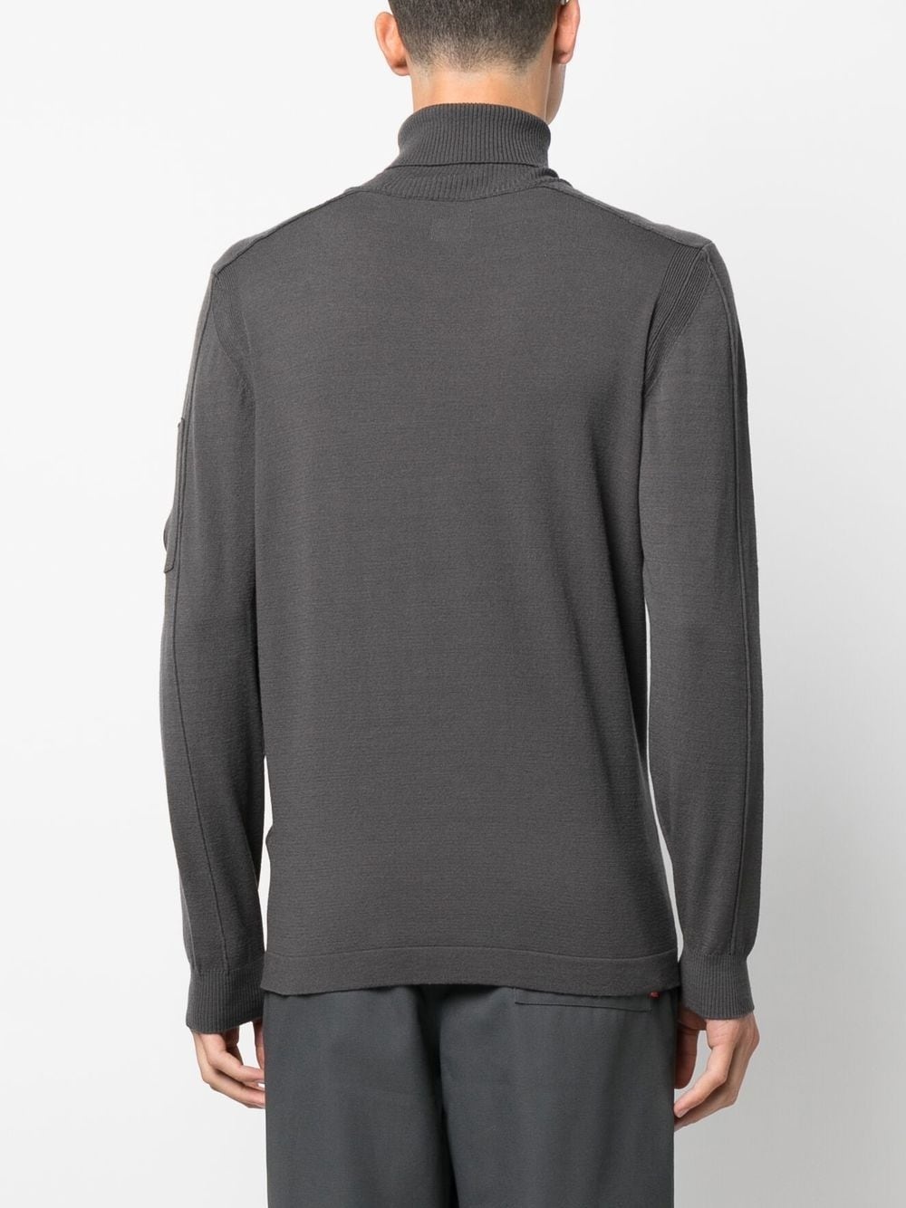 Lens-detail roll-neck jumper - 4