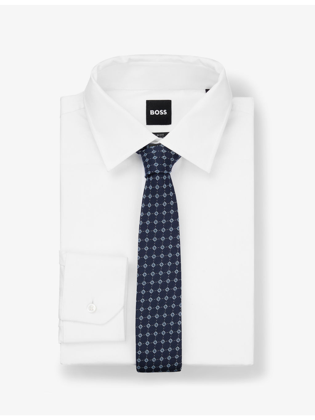 Jacquard-pattern silk-blend tie - 2