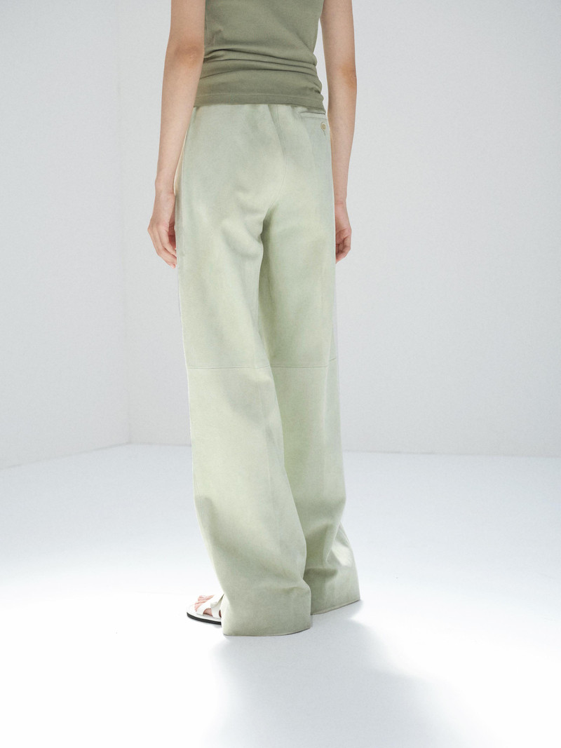 SILKY GRAIN SUEDE DRAWSTRING PANTS 5