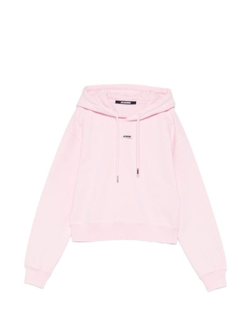 drawstring logo-patch hoodie 1