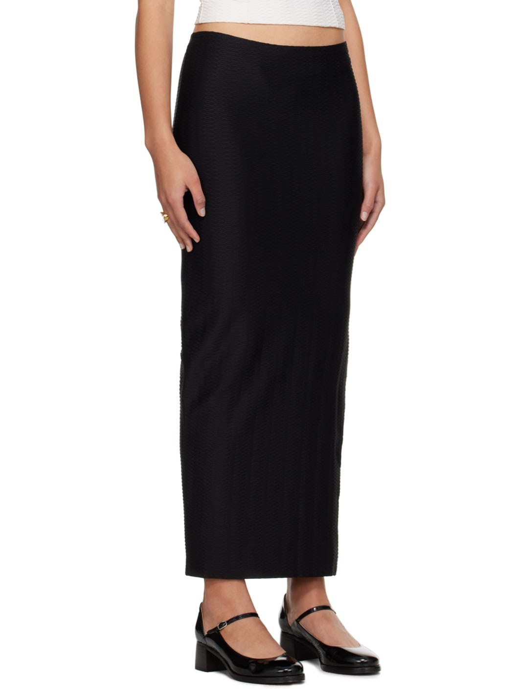 Black Salome Maxi Skirt - 2