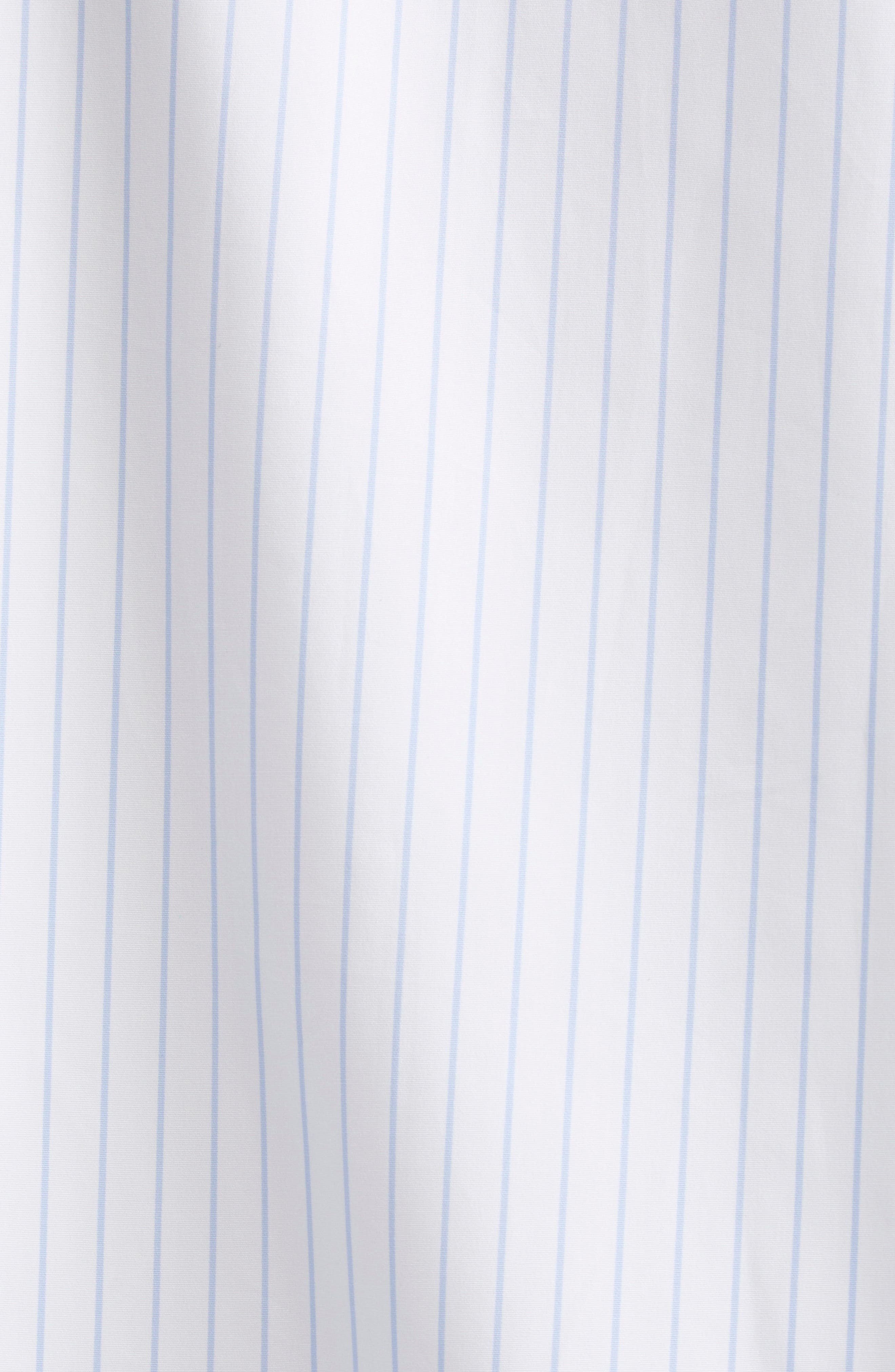 Thom Browne Fin-Mix Stripe Supima® Cotton Poplin Button-Down Shirt in Light Blue at Nordstrom - 7