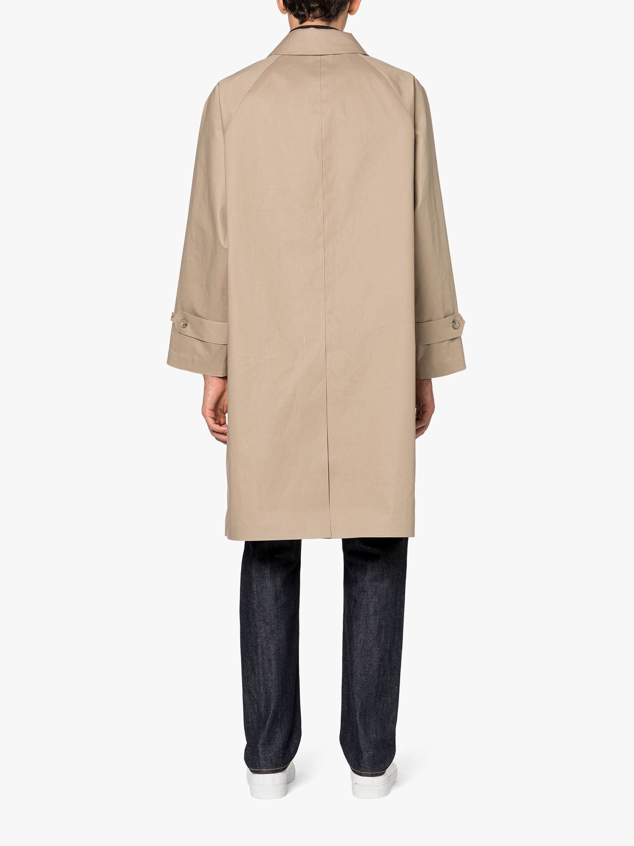 LAUDER FAWN BONDED COTTON OVERCOAT - 4