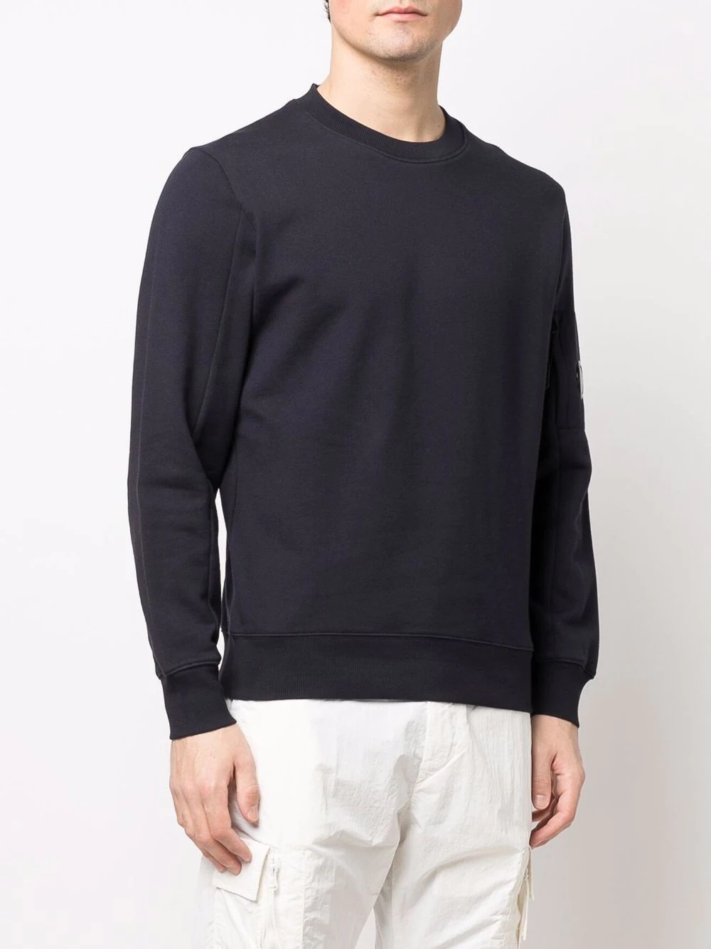 logo-patch sleeve jumper - 3