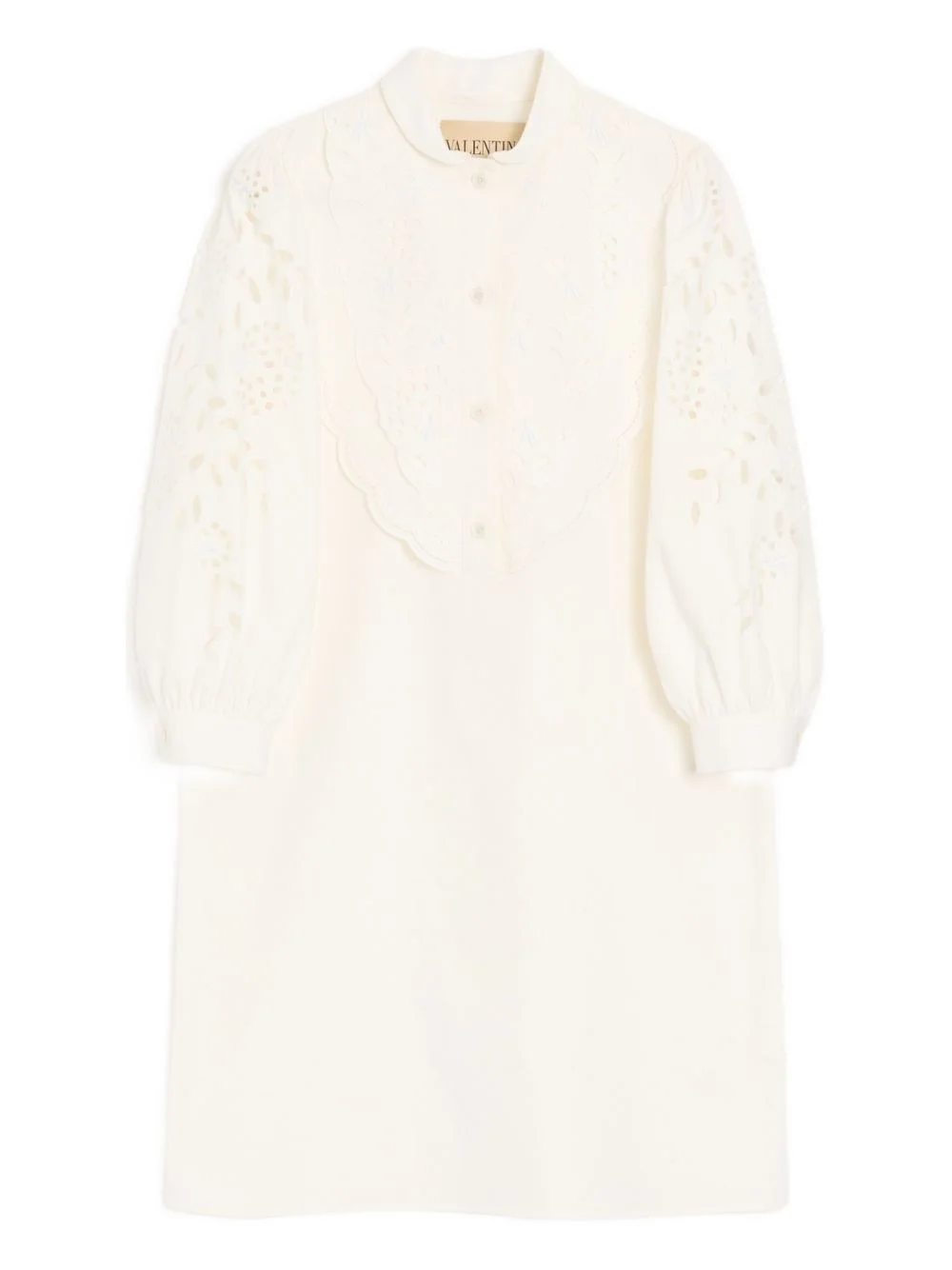 mini embroidered poplin dress - 1