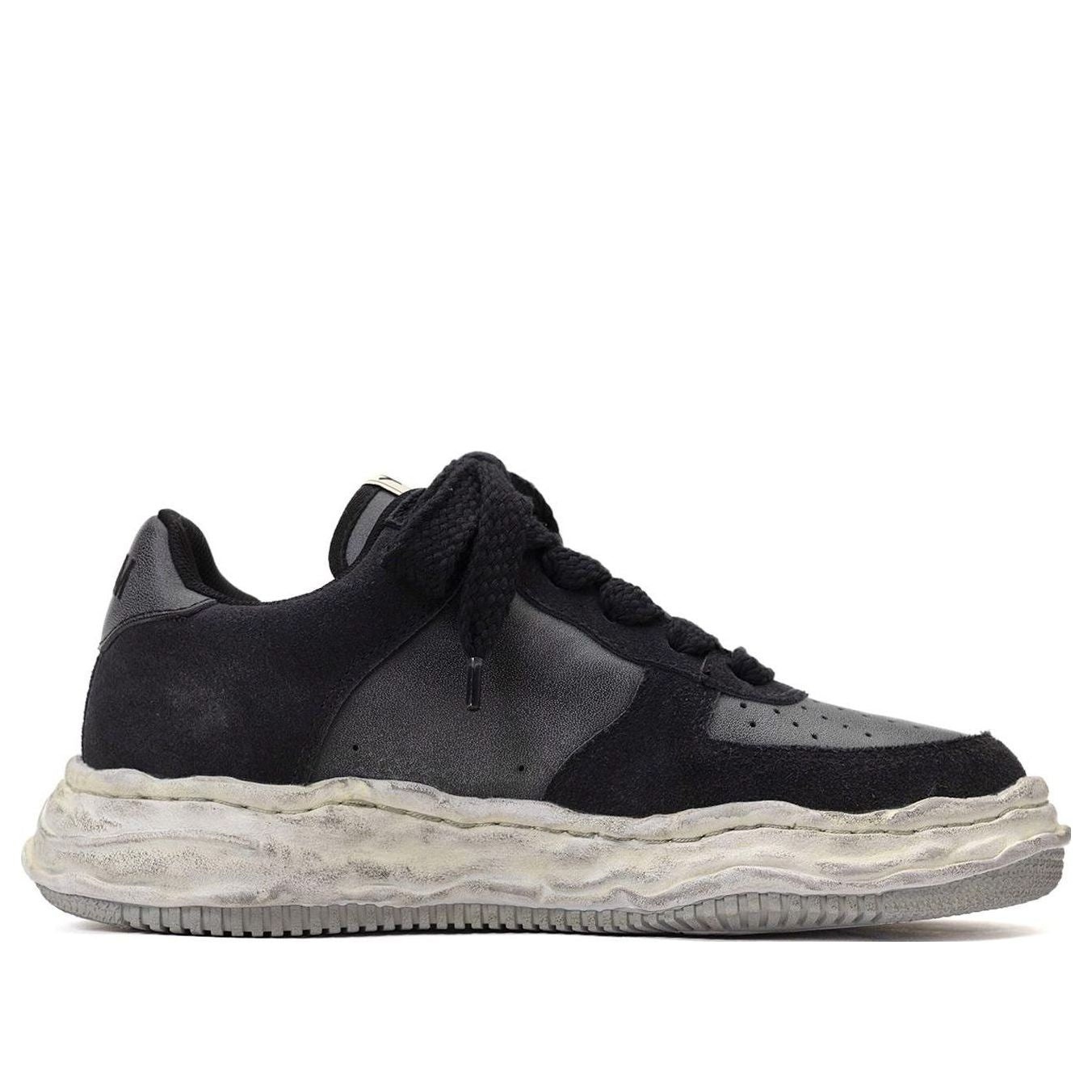 Maison MIHARA YASUHIRO Wayne OG Sole Distressed Leather Low 'Black' A10FW710-BLACK - 2