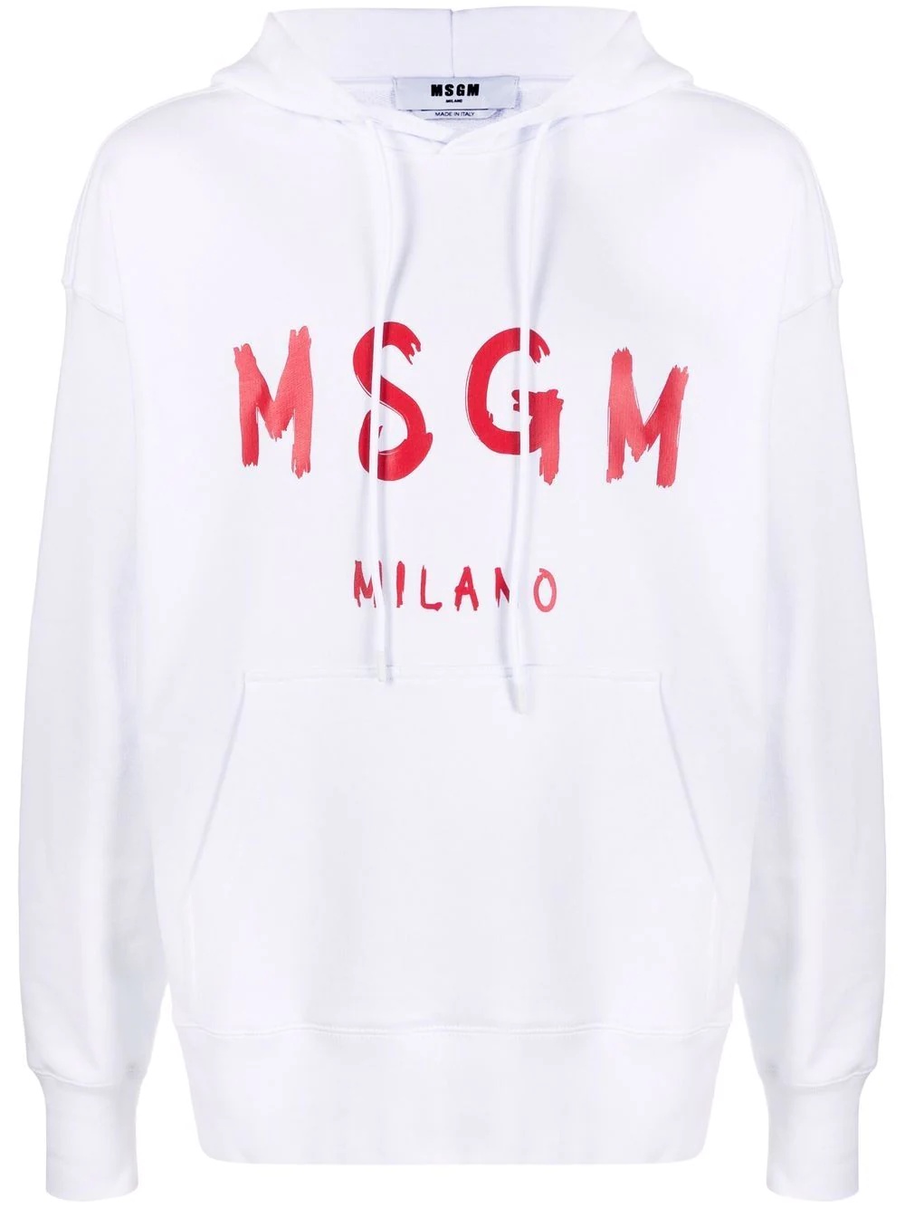 logo-print long-sleeve hoodie - 1