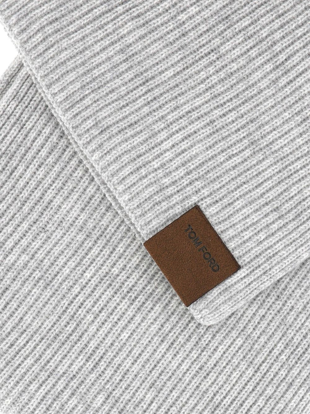 ribbed cashmere scarf - 2