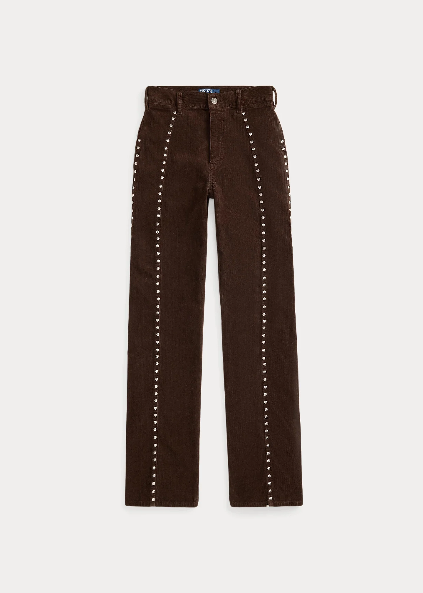Studded Corduroy Straight-Leg Pant - 1