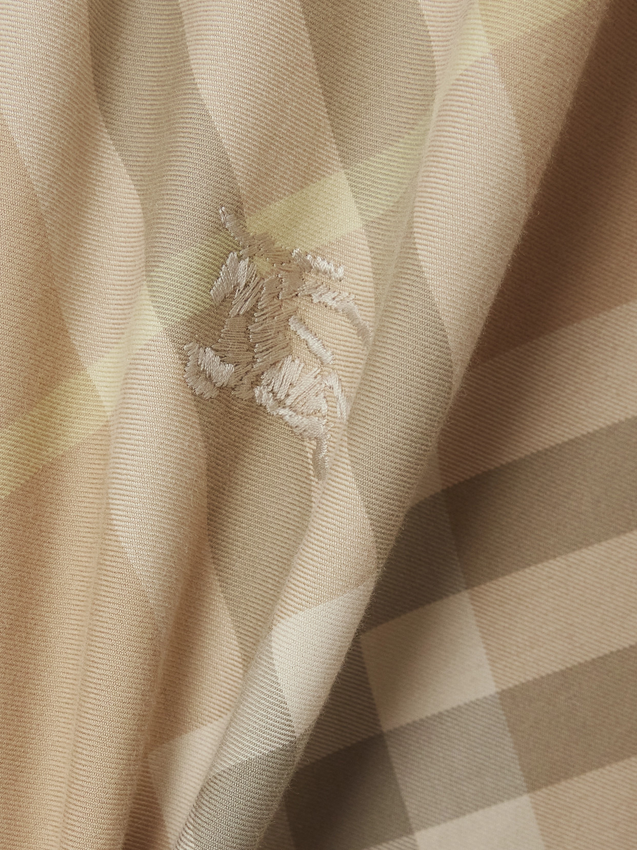 Embroidered Checked Cotton-twill Shirt - 5