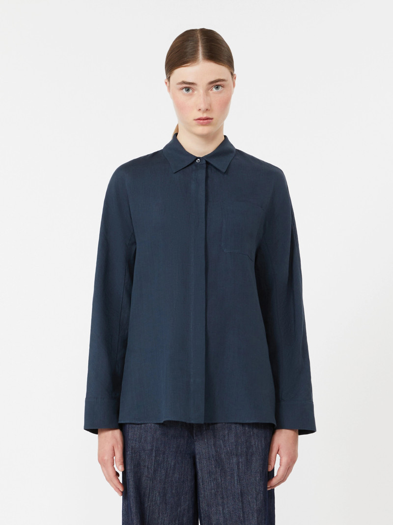 GALA Linen canvas shirt - ULTRAMARINE 3