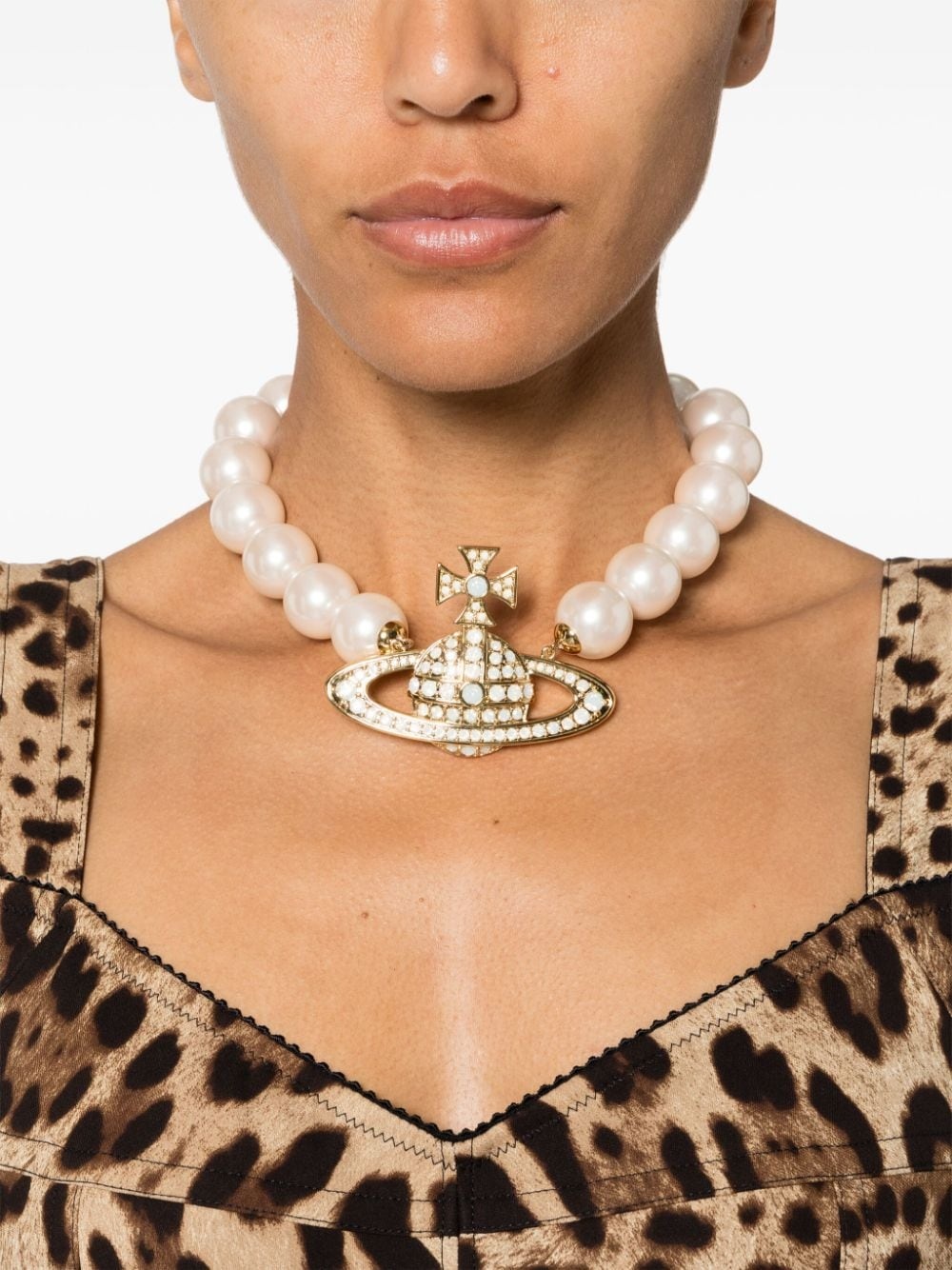 Neysa Orb-plaque necklace - 2