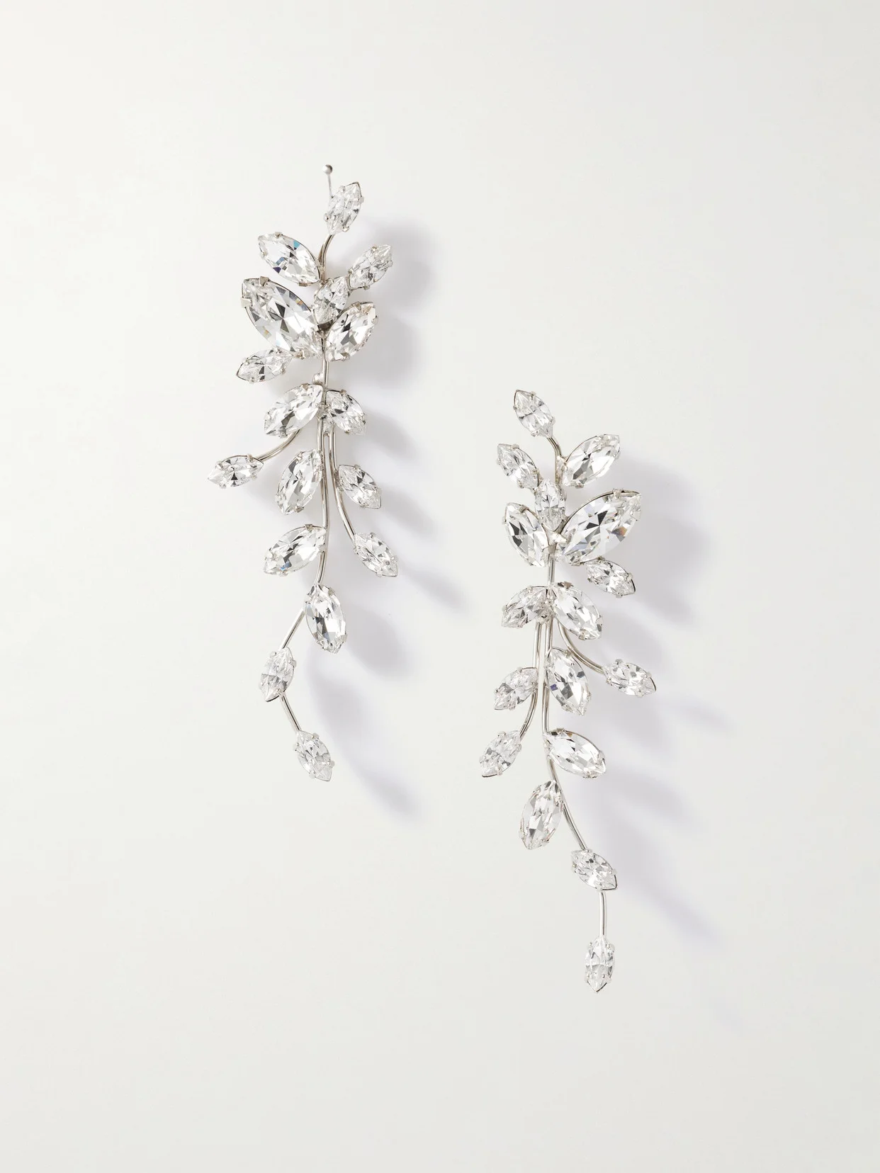 Vivica Silver-tone Crystal Earrings - 1