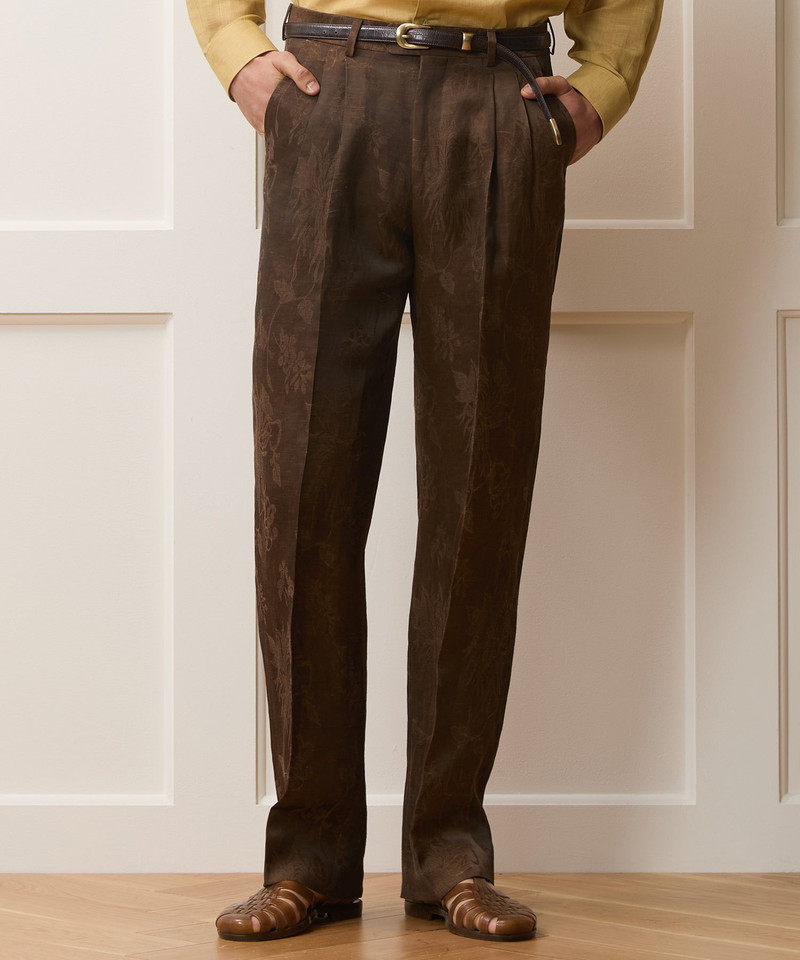 TODD SNYDER Italian Linen-Cupro Wythe Trouser outlook