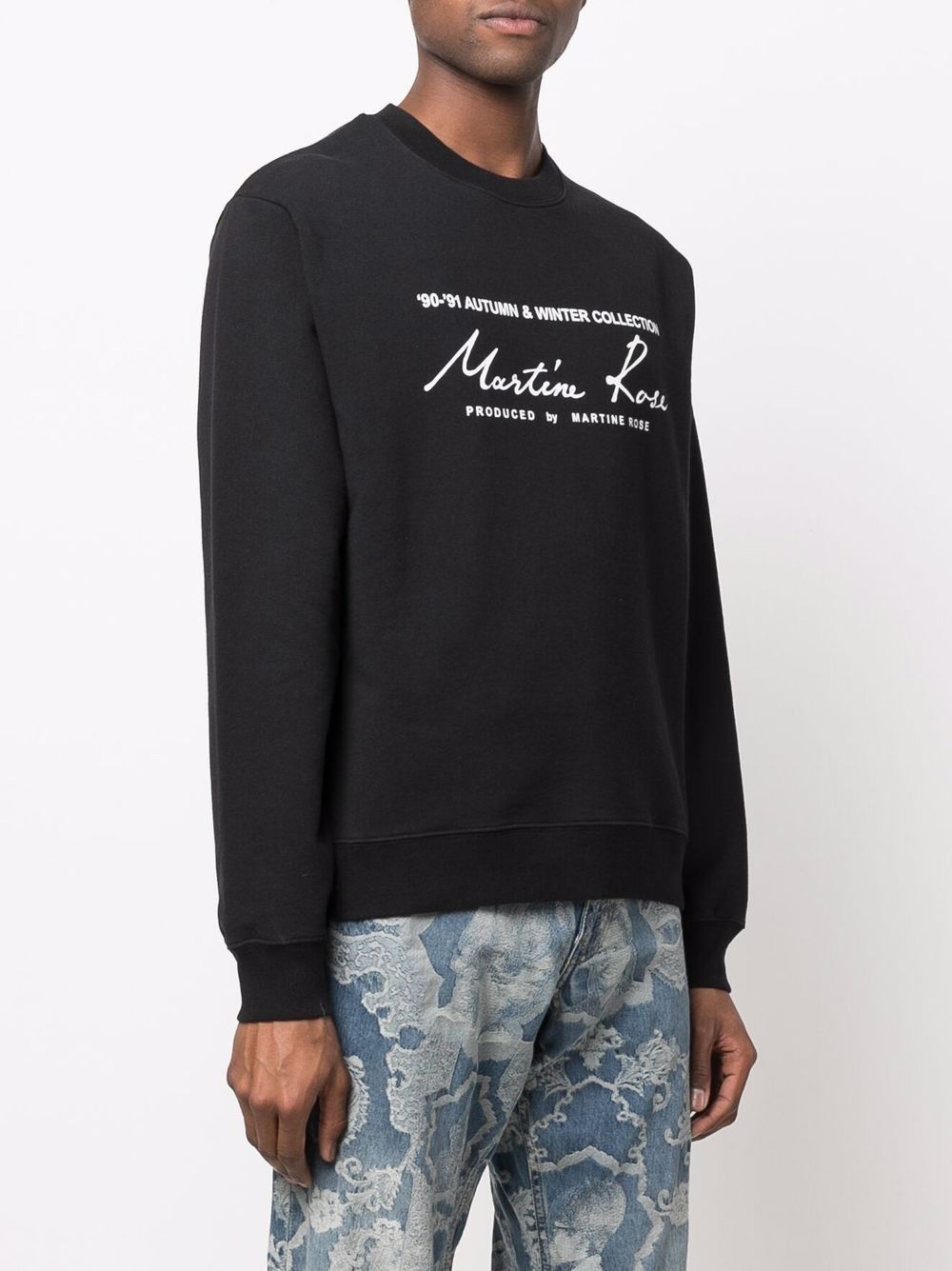 slogan-print sweatshirt - 3