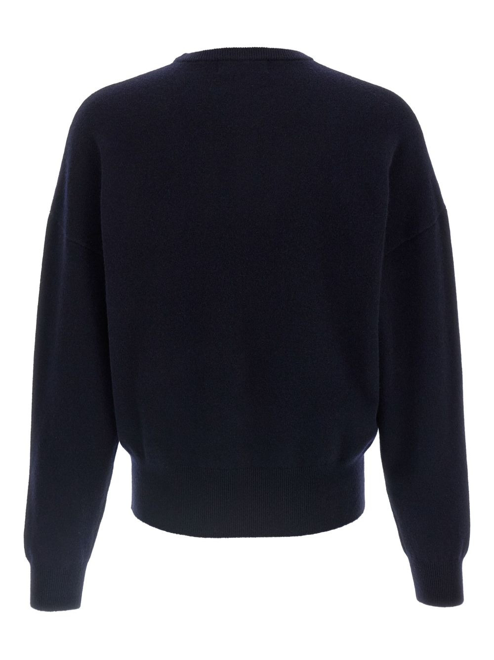 crew-neck cuffed-sleeves sweater - 2