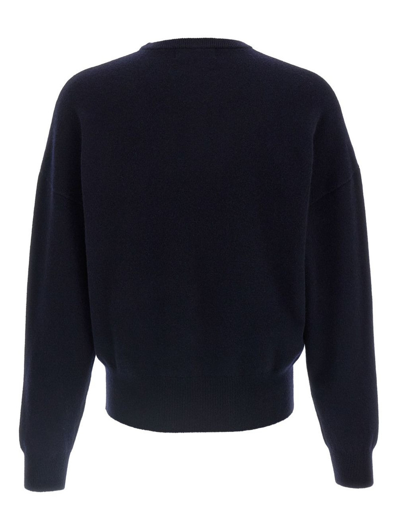 extreme cashmere crew-neck cuffed-sleeves sweater outlook