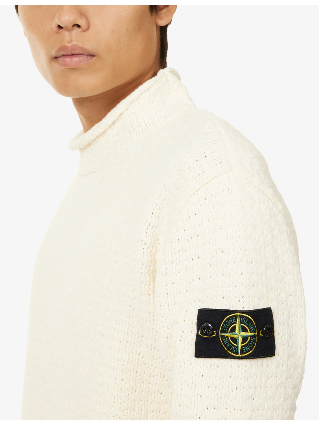Chenille Crewneck Cotton-Knit Jumper - 5