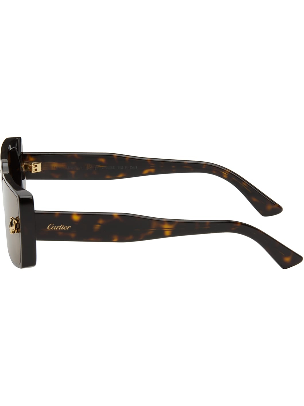 Brown 'Panthère de Cartier' Sunglasses - 3